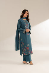 3 Piece Lawn Karandi Embroidered Suit (CS0307)